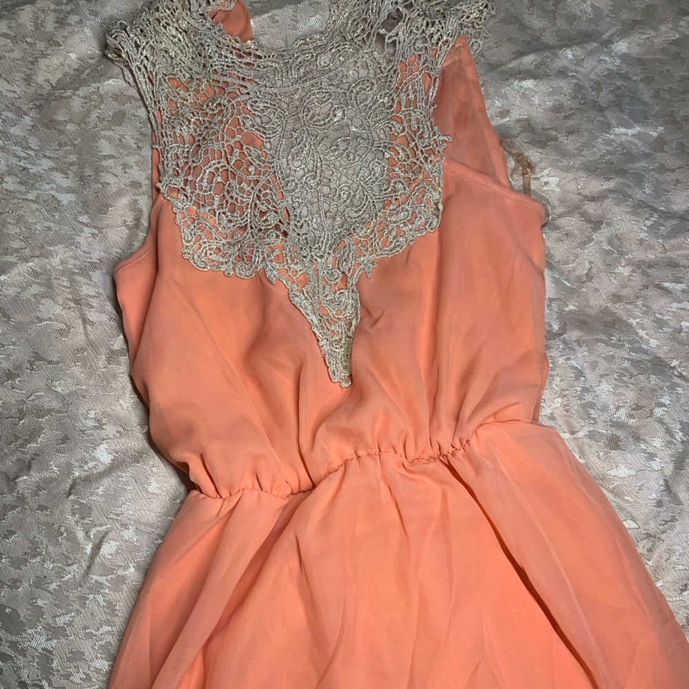 Spring orange dress